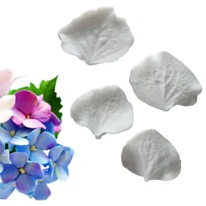 4 pcs Hydrangea Petal flower veiner mould set