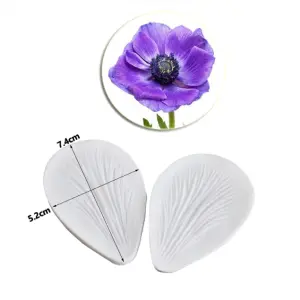 Anemone Flower petal veiner mould (Copy)