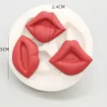 3 Cavity Naughty Lips silicone mould