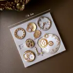 4 Pcs 3D Wheel Clock Gears theme Mould