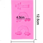 3 Cavity Rainbow Silicone mould STYLE 2