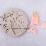Cinderella theme Carriage castle shoe theme Silicone mould