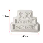 2 Birds Happily Ever After love theme Silicone mould