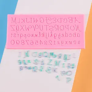 Silicone Lace Alphabet and Number Mould STYLE 1