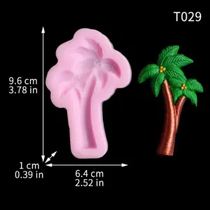Coconut tree beach tree silicone mould