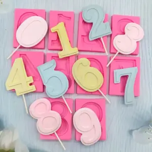 Number 0-9 Silicone mould popsicle set