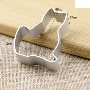 Cat shaped Aluminum Fondant Cutter