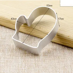 Christmas winter Mitten gloves Aluminum Fondant Cutter