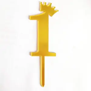 Single Number 1 Cake Toppers