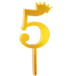 Single Number 5 Cake Toppers