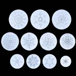 11 pcs Snowflake silicone mould