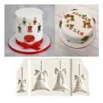 Christmas Bells Fondant Silicone Mould