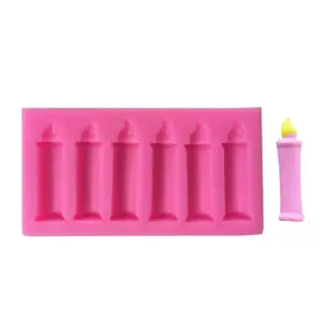 6 Cavity Candle Silicone Mould