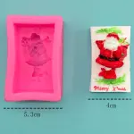 Santa theme rectangle silicone mould