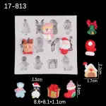 Christmas Snowman Santa Bells theme silicone mould