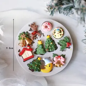 Christmas,Santa Claus,snowflake,snowman silicone mould