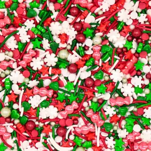 Mixed theme Stars snowflake Candy Vermicelli Sprinklers 100gm