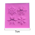 4 Different Snowflake silicone mould