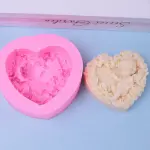 Heart shaped rose angel baby silicone Mould