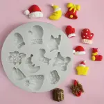 Christmas Gift Stocking Bell Hat Silicone Mould