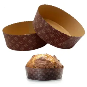 1 pcs Paper Round Plumpy Baking Cake Pan Mould