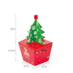 Red 3D Christmas tree Box (1 PACK = 5 PIECES)