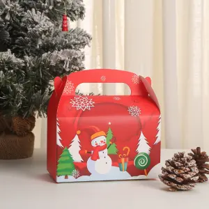 Cardboard Christmas theme Gift Box (1 PACK = 5 PIECES) Style 2