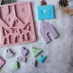 3D Ginger Bread House Christmas silicone mould