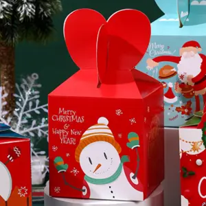 Small Christmas Snowman theme Gift Box (1 PACK = 7 PIECES) Style 7