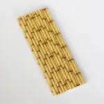 25pcs Brown Bamboo Printed Straws