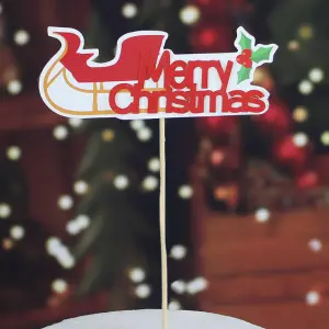 1 pcs Merry Christmas cake topper style 3