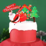 4 pcs Christmas theme cake topper style 3