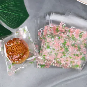 Floral Flower and leaf 100pcs Cookie Candy Sleeve
