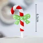 1 pcs Christmas Candy cane cake topper