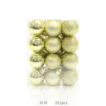 24pcs Golden Christmas Ball Decorations