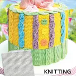 Knitting Texture Pattern silicone Mould style 2