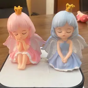1pcs Cute Angel Cake Topper Toy