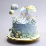 1pcs Cute Angel Cake Topper Toy