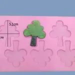 6 Cavity Tree silicone mould