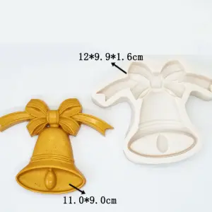Christmas Jingle Bell silicone mould style 2