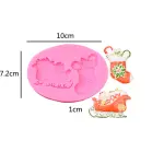 Christmas Sleigh and Socks silicone mould