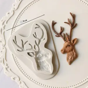 Reindeer face Christmas silicone mould