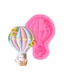 Cute floral Decorated Hot Air Balloon Silicone mould