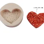 Heart Diamond Love silicone mould