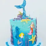 Cute Mermaid silicone mould Style 3
