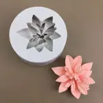 3D Poinsettia flower silicone mould