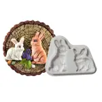 2 Cavity Rabbit Silicone Mould