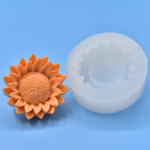 3D Sunflower silicone mould