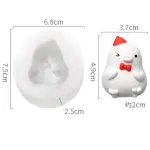 Cute 3D Bow scarf Chicken Silicone Mould style 2