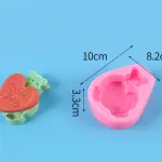 Teddy Bear holding heart i love you silicone mould